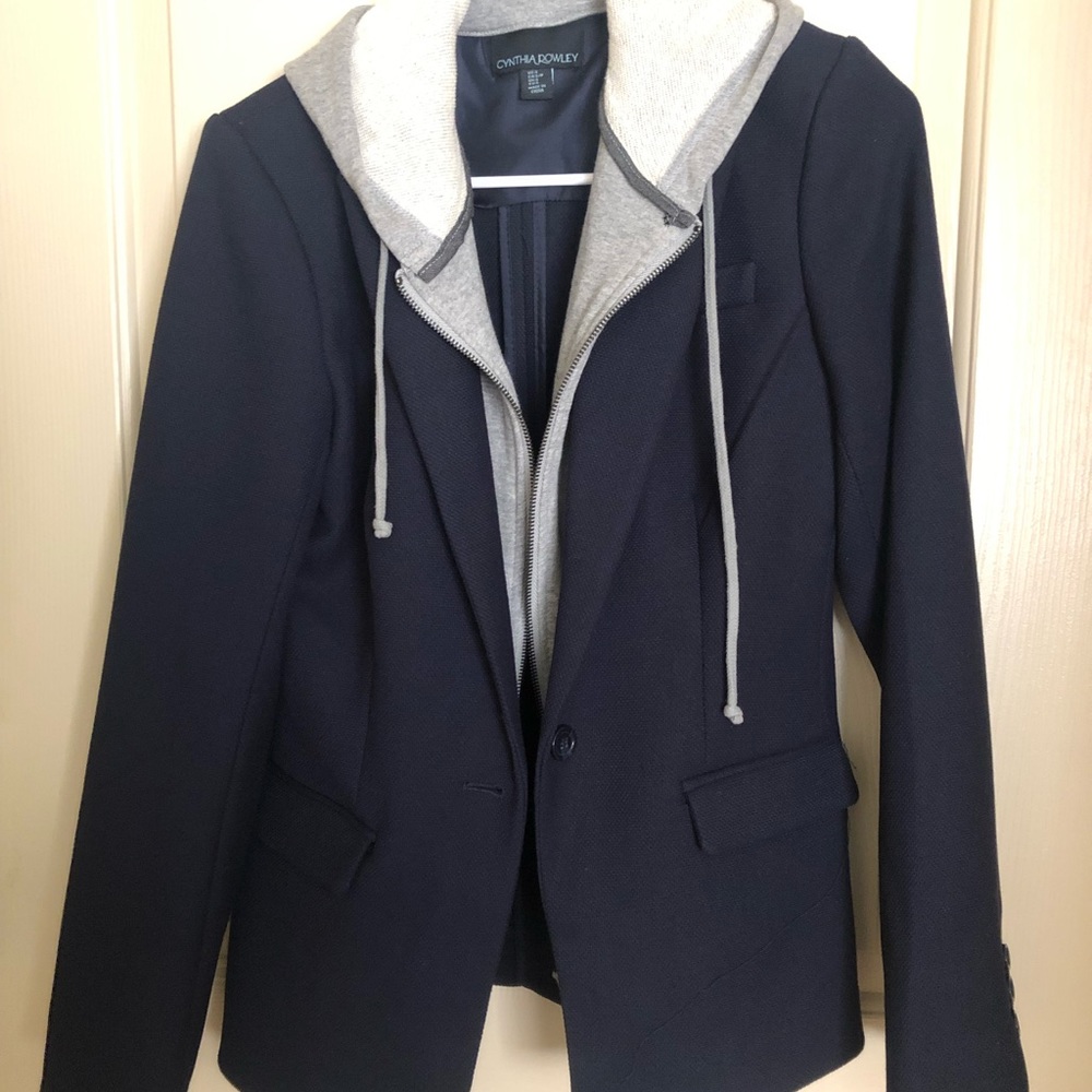 Comfy blazer with hoodie